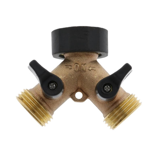 Orbit Brass Tap Manifold - 2 Way Outlet: 20mm