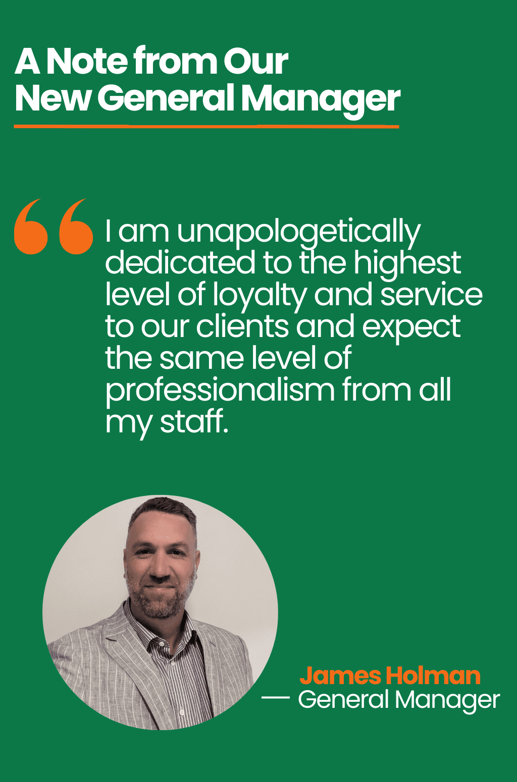 General Manager Note Card A Note From Our New General Manager – Akers of Lawn