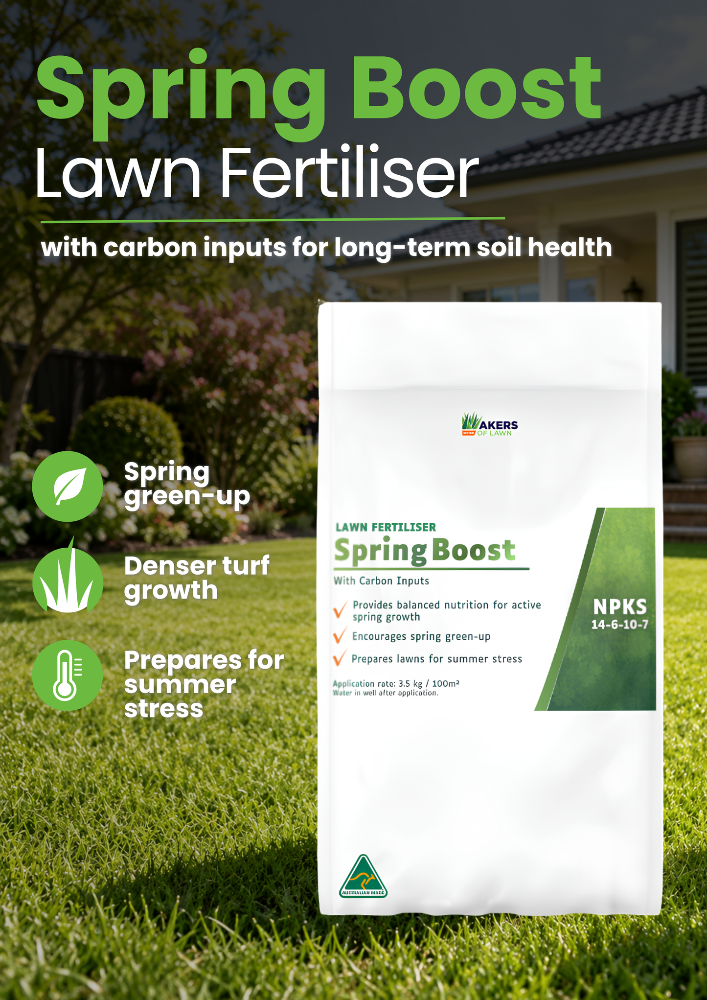 Spring Boost Lawn Fertiliser 20kg