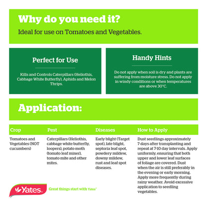 YATES-Tomato-Vegetable-Dust-Application-Info