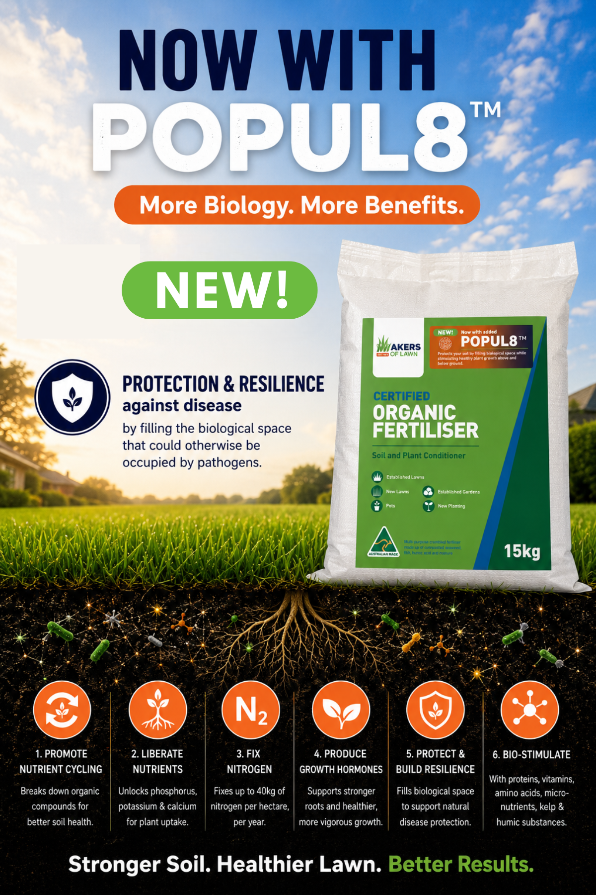 Akers Certified Organic Fertiliser 15kg