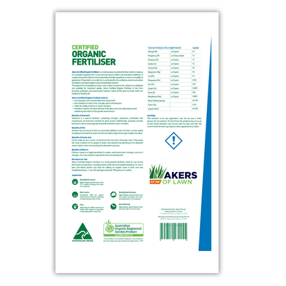 Akers Certified Organic Fertiliser 15kg